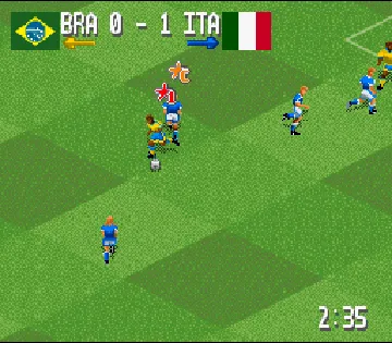 Head-On Soccer (USA) screen shot game playing